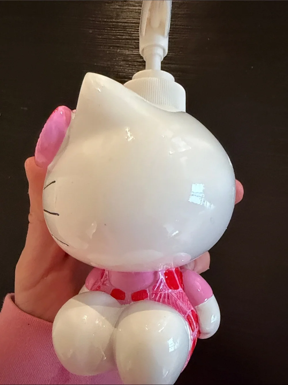 Hello Kitty White Ceramic Soap Dispenser with Pink Red Bow